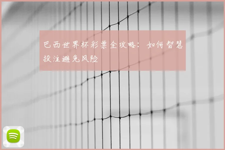 巴西世界杯彩票全攻略:如何智慧投注避免风险
